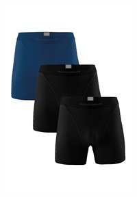 MUCHACHOMALO 3-PACK SOLID - Uske bokserice - black