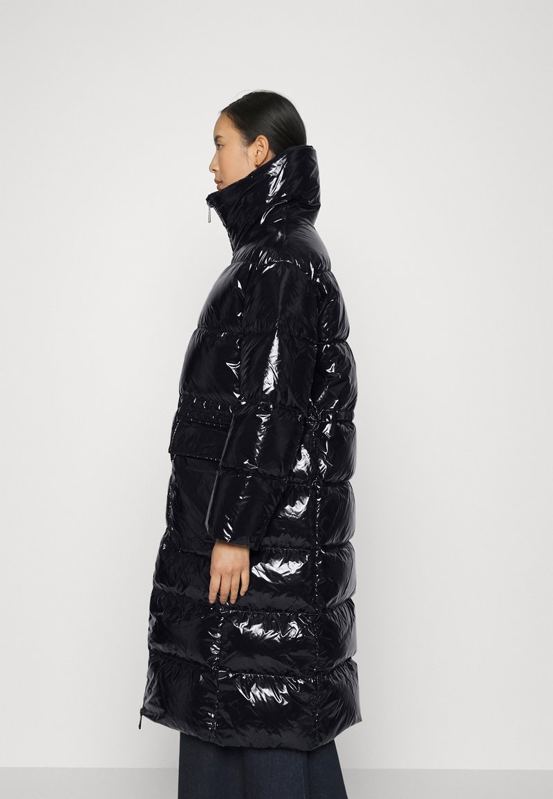 Calvin Klein HIGH SHINE PADDED PUFFER COAT - Down coat - black -  Zalando.co.uk