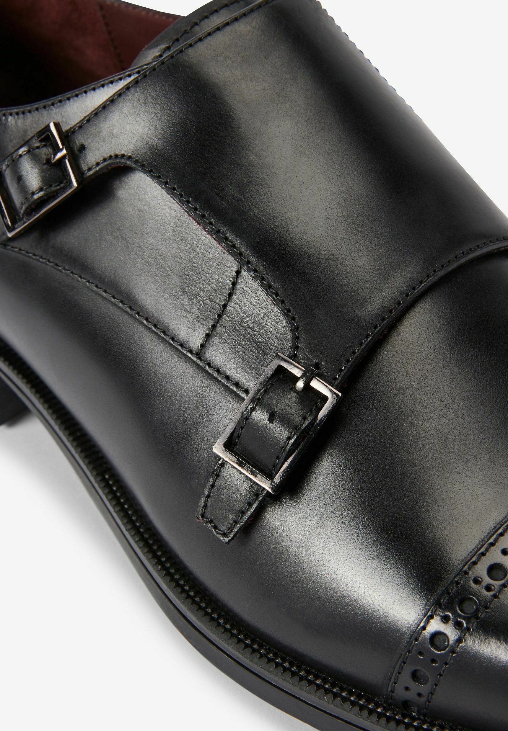 Next SIGNATURE DOUBLE MONK STRAP - Instappers - black/zwart - Zalando.nl