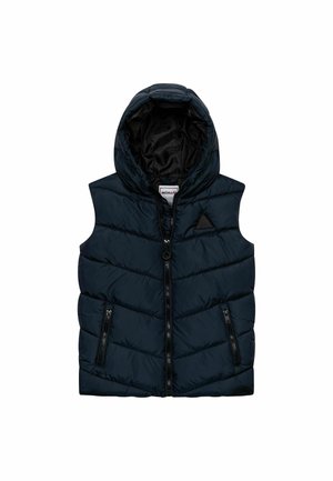 HOODED PUFFER GILET - Veste sans manches - dark blue