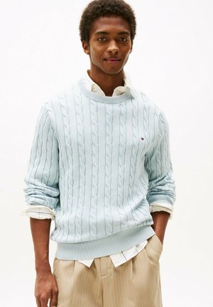 CABLE WASHED - Jersey de punto - breezy blue