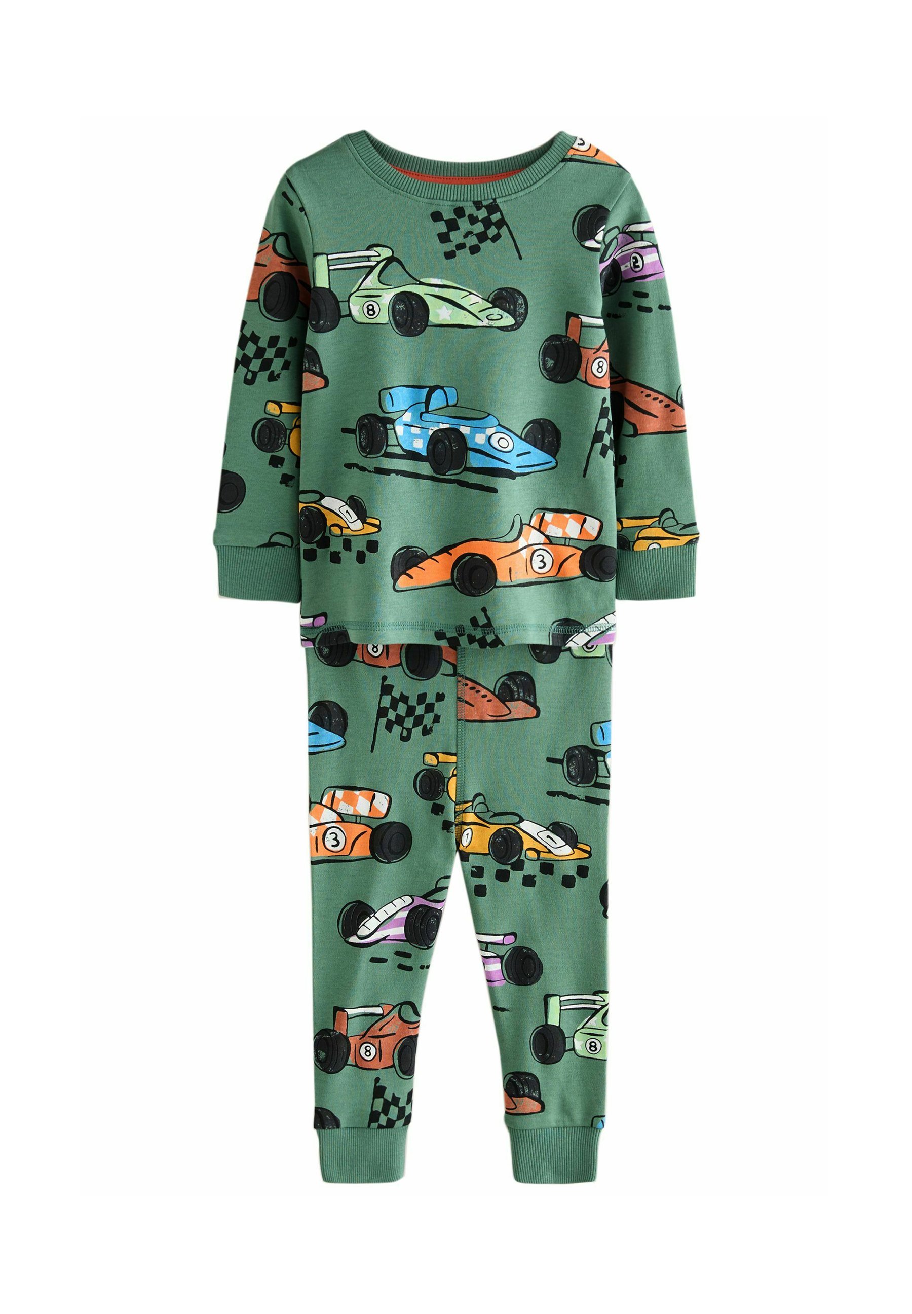 Next REGULAR FIT SNUGGLE FIT SET Pyjama set green race car