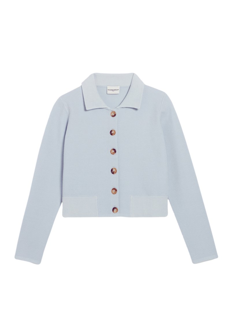 CLAUDIE PIERLOT Vest lichtblauw gemêleerd