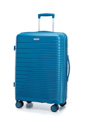 WITTCHEN FUERTA Line Koffer Van Polypropyleen Met Glanzende Riem 4 Dubbele Zwenkwielen Aluminium Telescopische Handgreep Tsa Slot