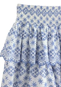 Lindex WITH EMBROIDERY - Gonna a campana - light dusty blue