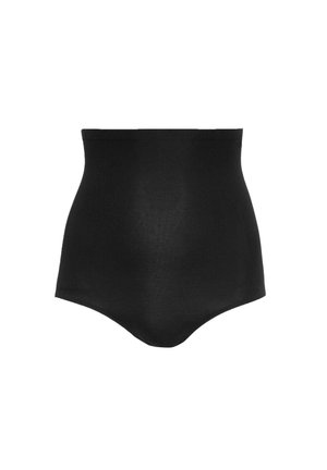 Sort høj talje sømløs shaping brief lavet af glat elastisk stof designet til at forme taljen og hofterne.