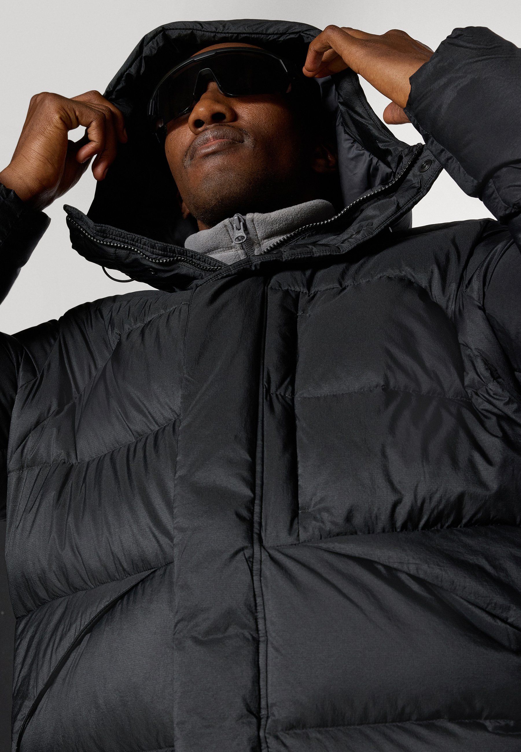 FUGA ブラック ダウンジャケット 46 Archive 00s y2k phenix 別注 WINDSTOPPER(R) PRODUCTS BY GORE-TEX LABS スタンド