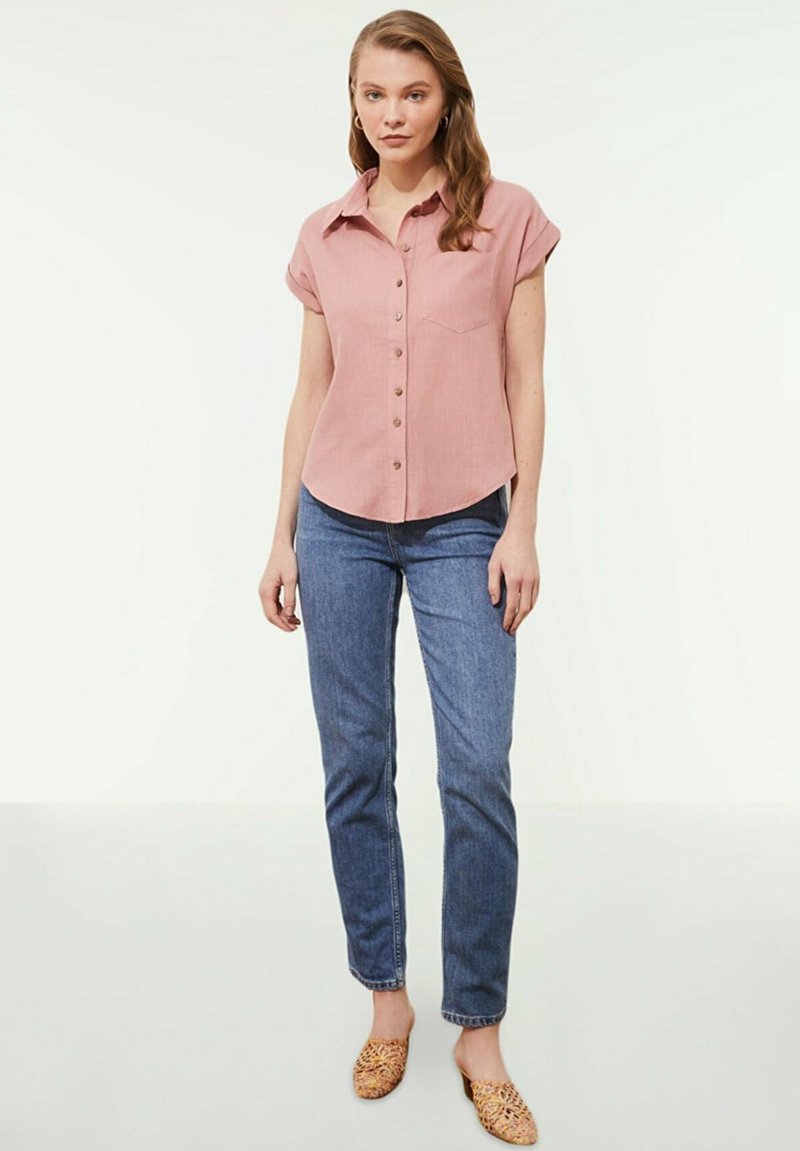 Trendyol Overhemdblouse bordeauxrood