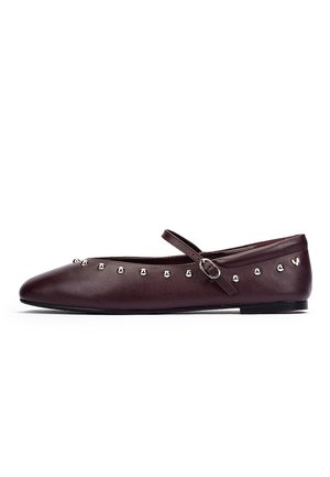 LARIANA - Ankle strap ballet pumps - bordeaux