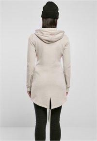 Urban Classics Majica s kapuljačom i patentnim zatvaračem - warmgrey
