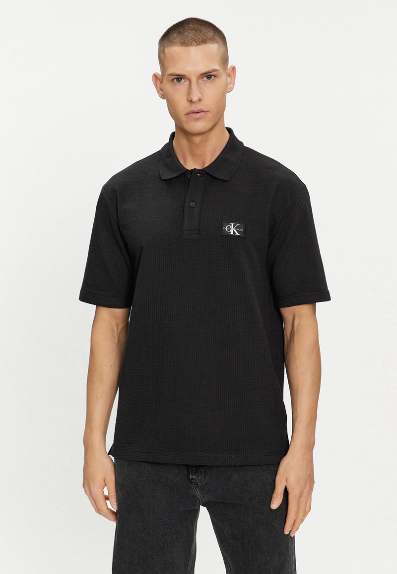 Calvin Klein Jeans TEXTURE - Polo - ck black