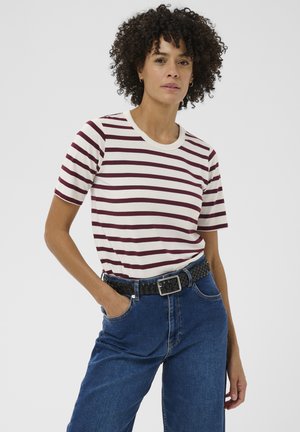 Part Two RATANIPW TS - T-shirt imprimé - tawny port stripe