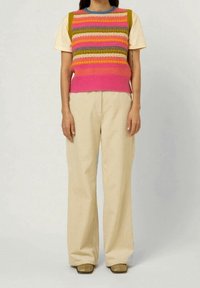 FRNCH Stickad tröja - mottled pink