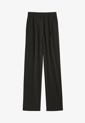 WITH DARTS - Pantalon classique - black