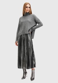 AllSaints SPARK 2-IN-1 - Vestito lungo - grey marl silver