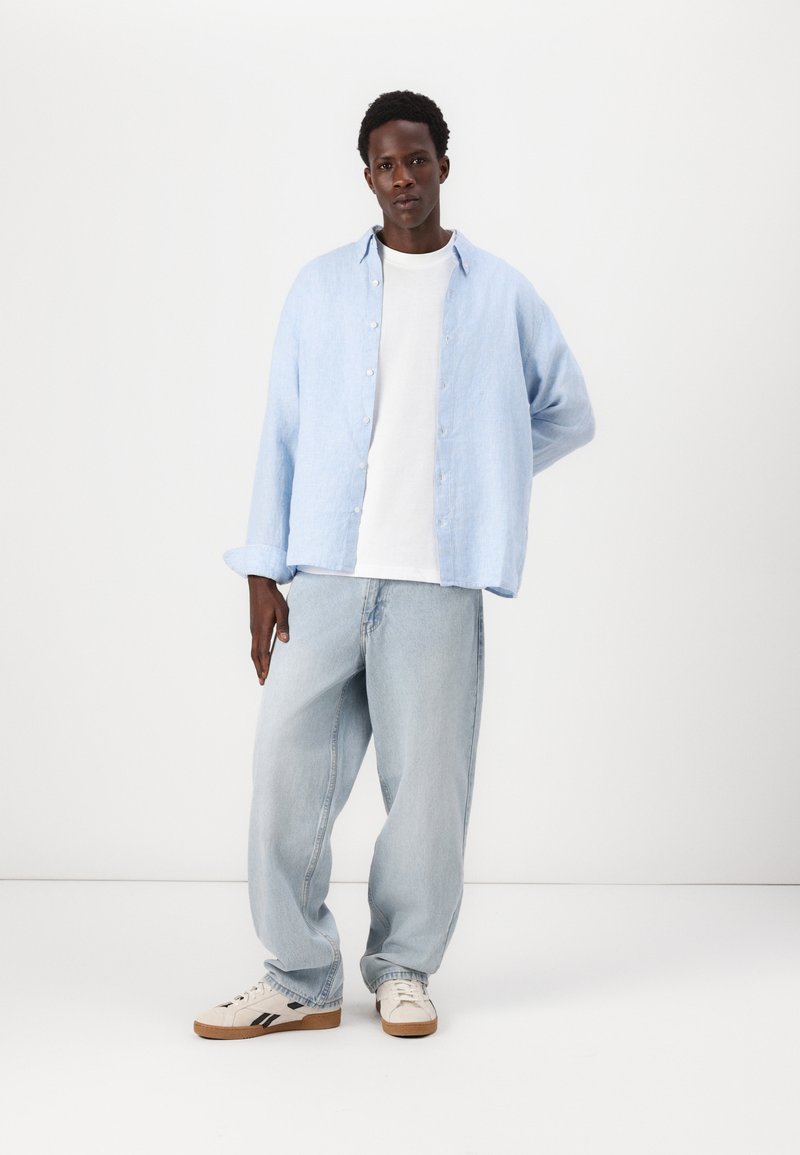 Abercrombie & Fitch LAYER ON - Košile - blue/white