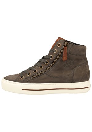 Paul Green Sneaker high - grau/mittelbraun 017