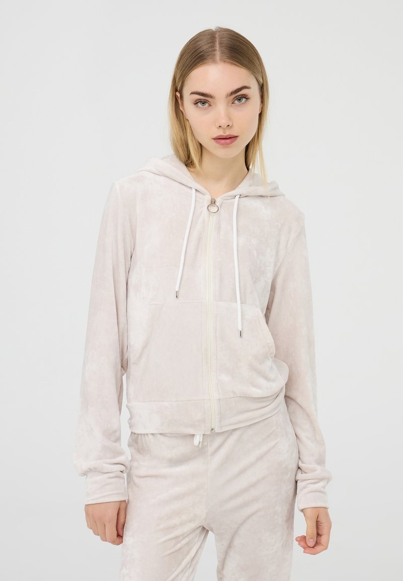 Terranova Felpa con zip - avorio