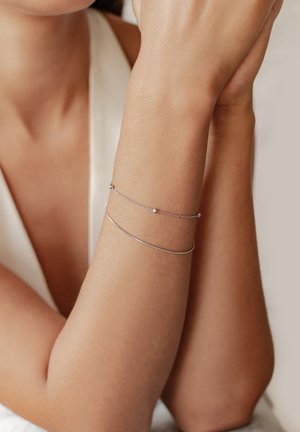 LAYERED BOBBLE CHAIN - Bracelet - silberfarben