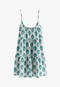 Vald, white blue woodblock