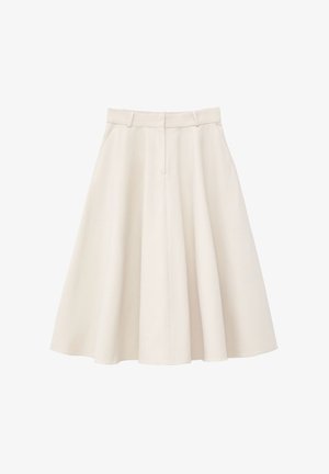 & OTHER STORIES, & OTHER STORIES TAILORED CIRCLE CUT SKIRT - Jupe plissée - light beige
