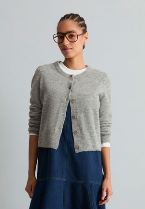 Marc O'Polo DENIM, MARC O'POLO DENIM CARDIGAN REGULAR AUS BOUCLÉ-GARN - Cardigan - stone melange