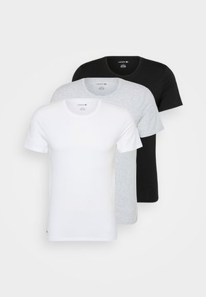 Lacoste TEE 3 PACK - Undertröja - white/silver chine/black