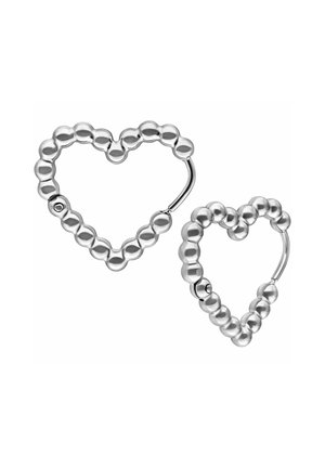HEART BUBBLE HOOPS  - Earrings - metal