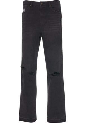 Karl Kani DISTRESSED BAGGY FIVE POCKET  - Avar lõikega teksad - bleached black