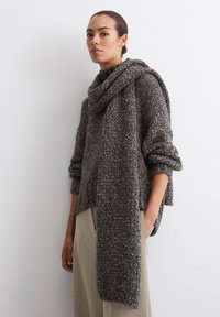 Marc O'Polo SCARF FLUFFY - Sjaal - deep grey melange