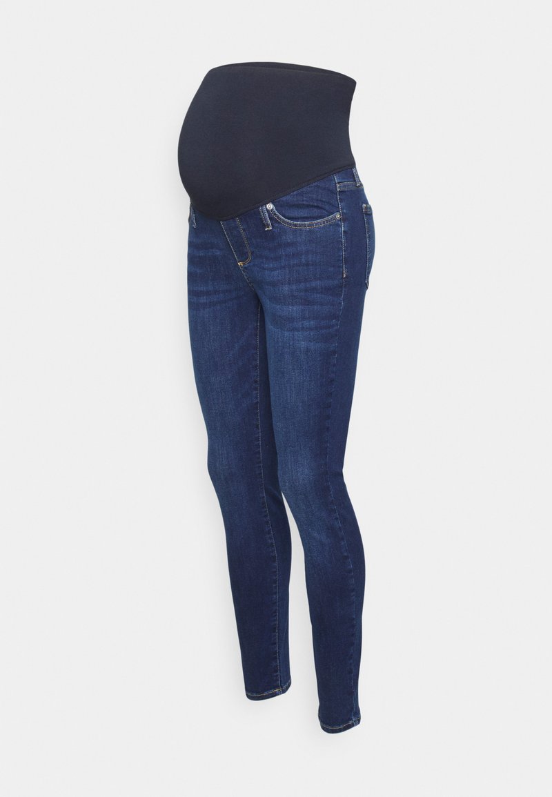 GAP Maternity Jeans Skinny Fit donkerblauw denim