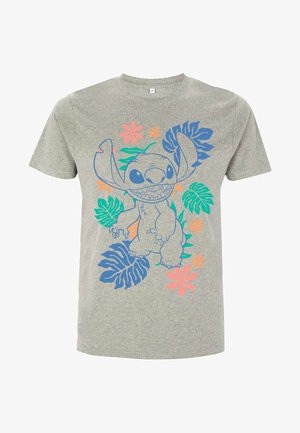 Disney LILO STITCH RETRO TROPICAL TONAL STITCH - T-shirt z nadrukiem