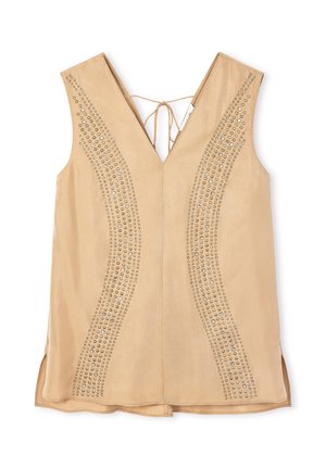 Ipekyol, IPEKYOL BLOUSE PRINTED BLOUSE WITH STUD DETAILS - Blouse - natural