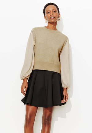 PULL EFFET  - Pullover - beige