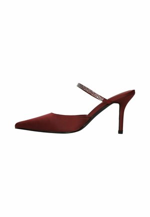 MIT STRASS-RIEMCHEN - Mules à talons - red