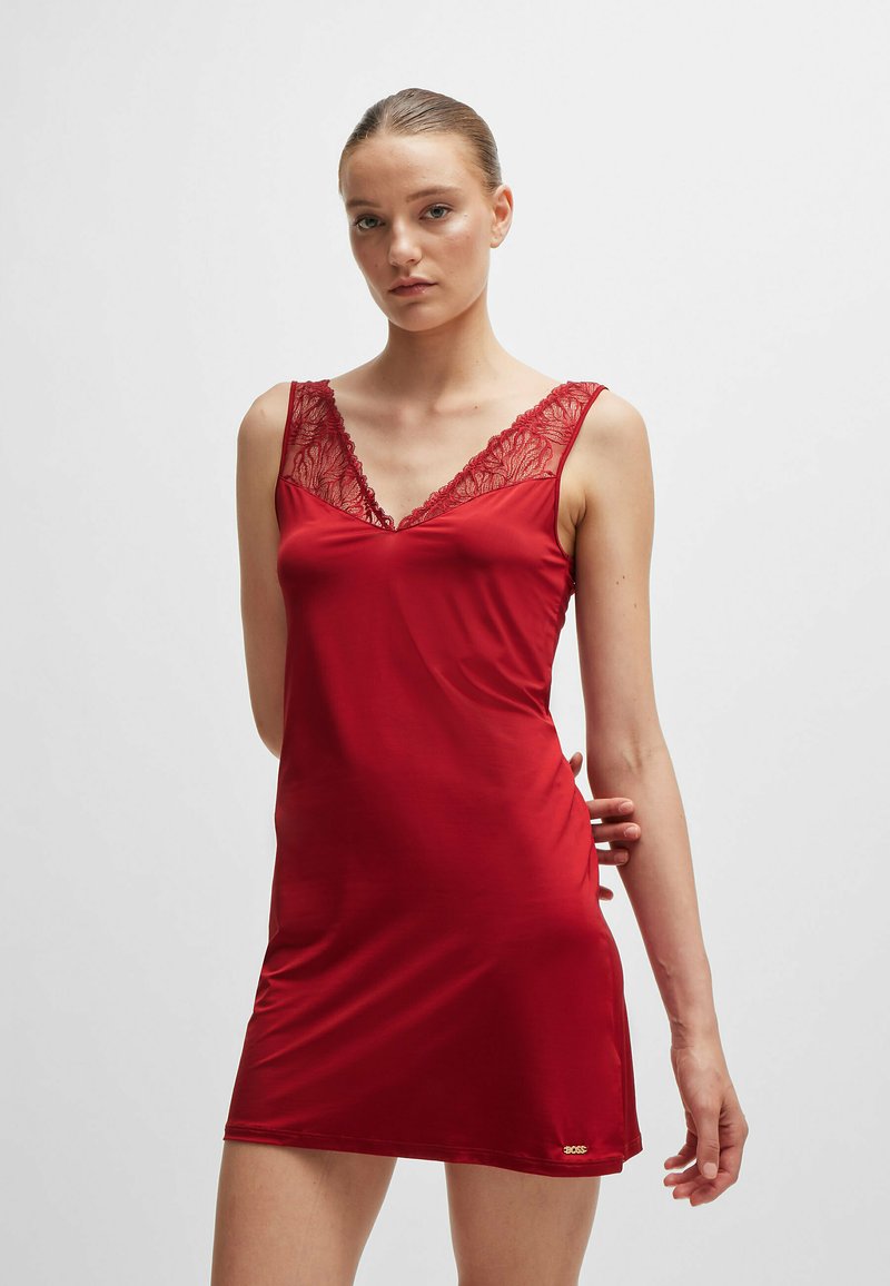 BOSS BIANCA Chemise De Nuit Nuisette Dark Red One rouge Fonc boss-bianca-chemise-de-nuit-nuisette-dark-red-one-rouge-fonc
