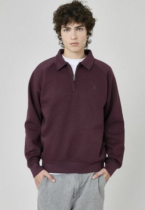 COL RAGLAN - Sweatshirt - lie de vin