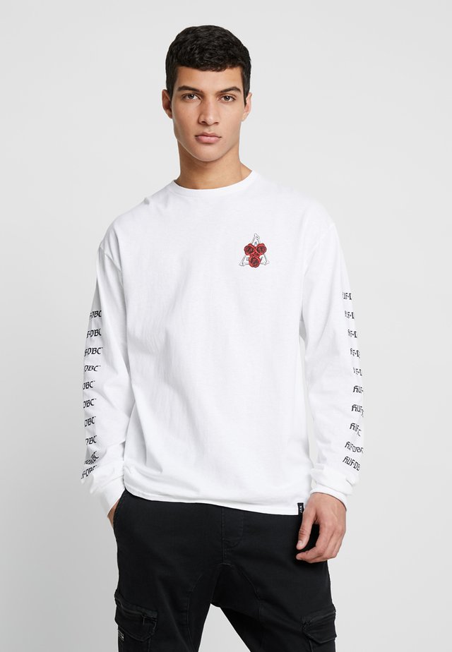 BONES AND ROSES TEE - Pitkähihainen paita - white