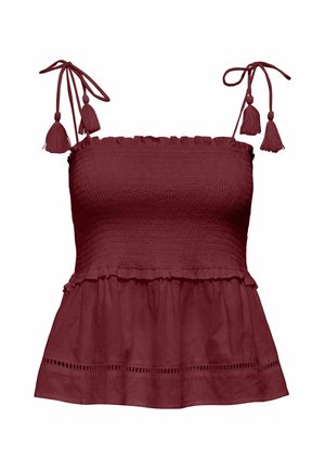 ONLY, TOP ONLMIVA TOP - Débardeur - pomegranate