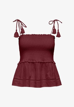 ONLY, TOP ONLMIVA TOP - Débardeur - pomegranate