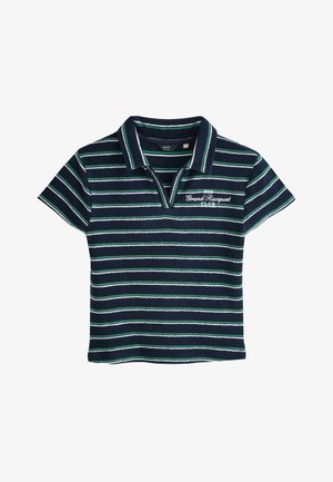 Next, Polo - navy green