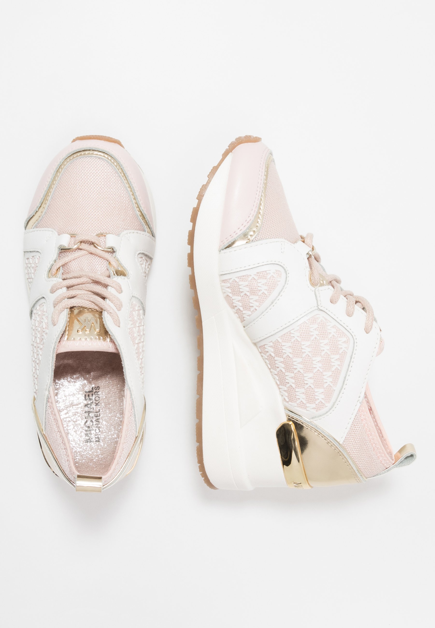 rose gold michael kors trainers