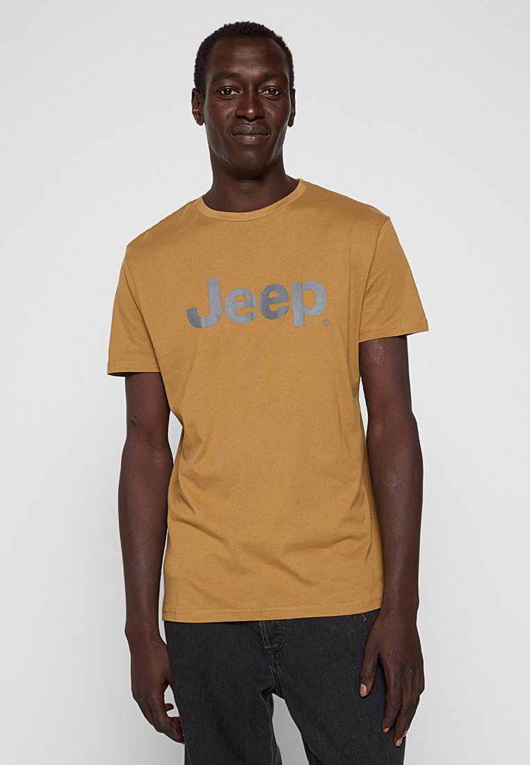 Jeep T-shirt print bruin