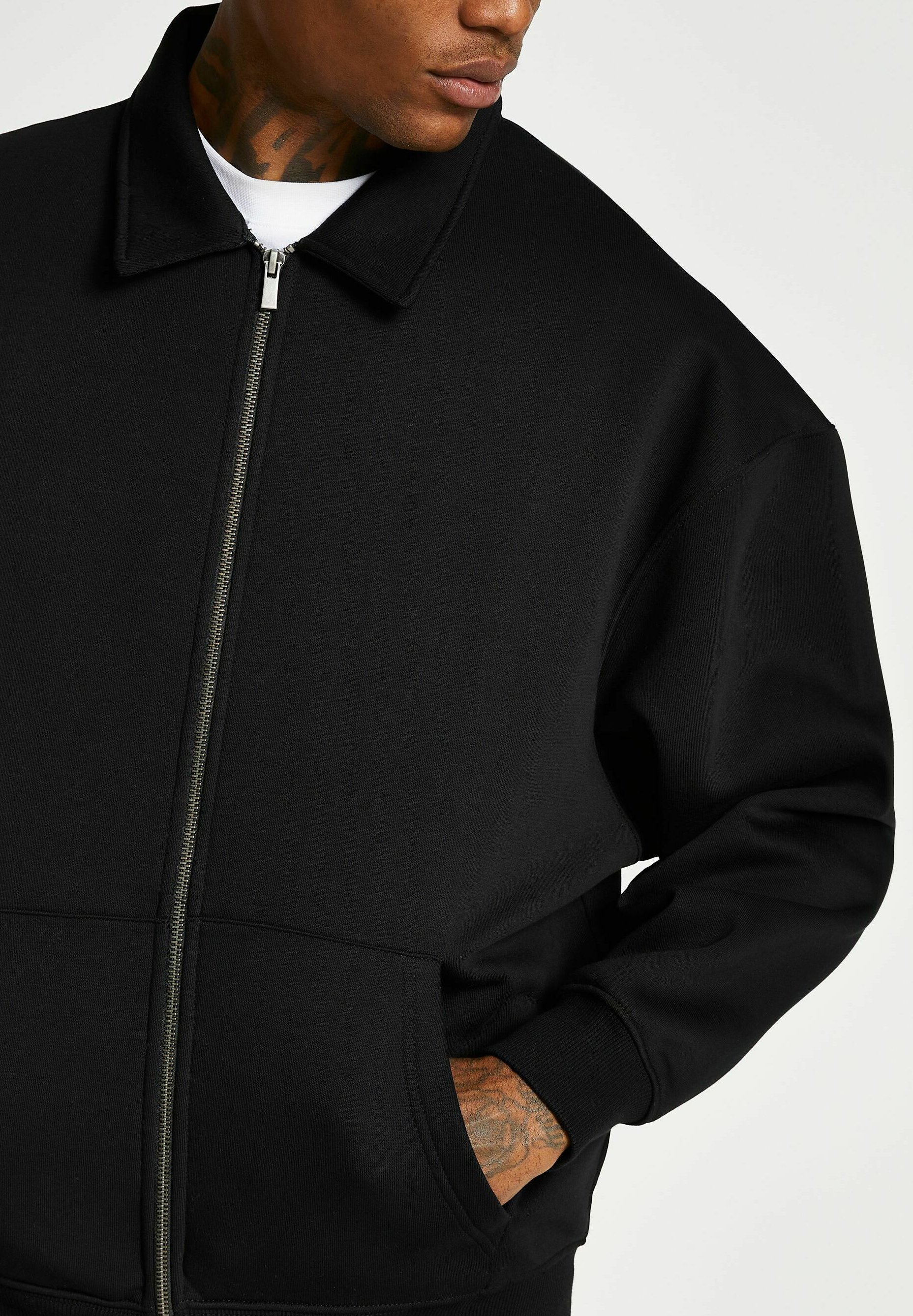 Homme BLACK OVERSIZED SHACKET - Gilet Homme BLACK OVERSIZED SHACKET - Gilet