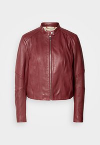 SALESTE - Chaqueta de cuero - dark red