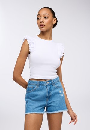 Shorts di jeans - blu denim medio