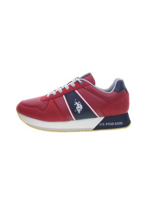 Sneakers - red-navy blue-white