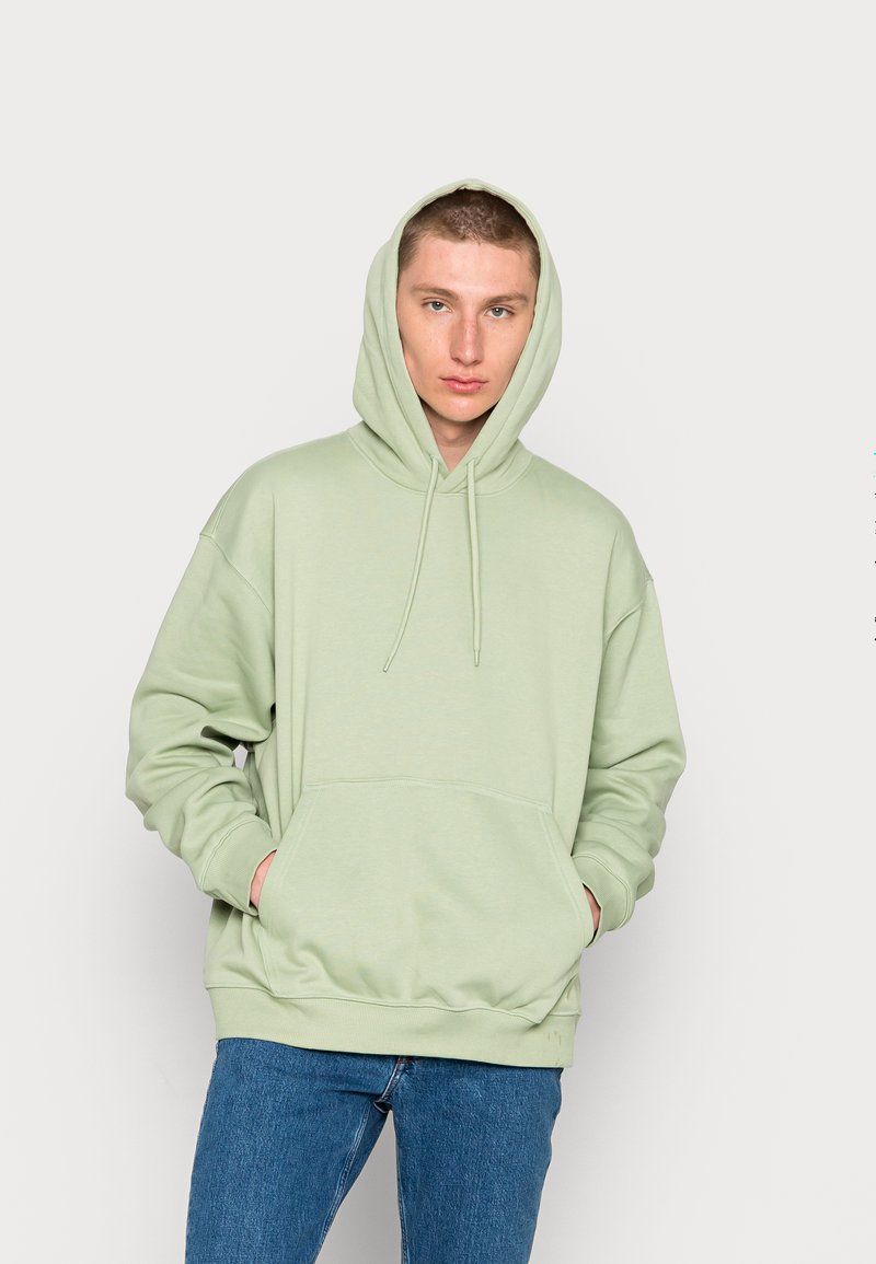 Weekday Sweatshirt com capuz - light dusty green
