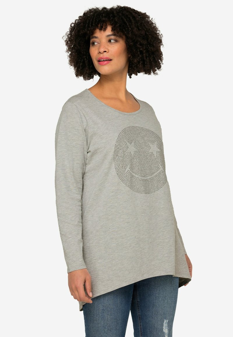 Angel of Style SMILEY V-AUSSCHNITT - Longsleeve - dark blue