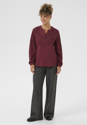 Cream, CRVIA EMBROIDERY - Bluse - zinfandel